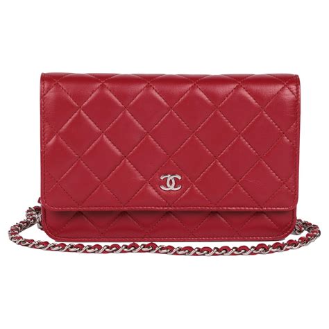 red chanel wallet on chain quilted|chanel wallet on chain trendy.